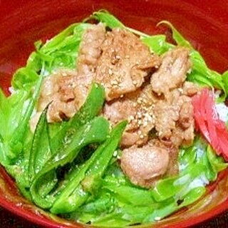 生姜風味☆豚丼